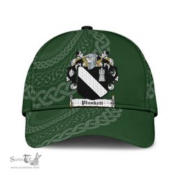 Irish Plunkett Coat Of Arms - Irish Family Crest St Patrick's Day Irish Cap
