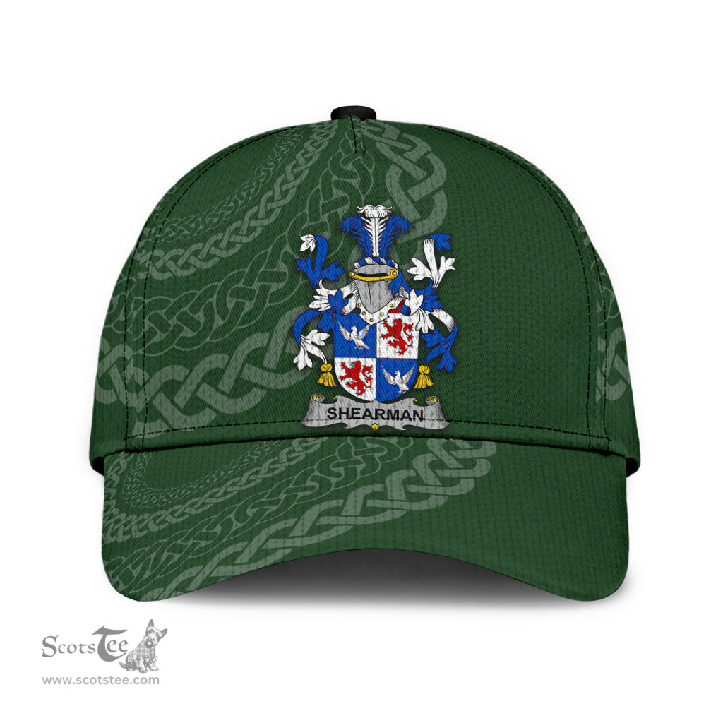 Irish Shearman Coat Of Arms - Irish Family Crest St Patrick's Day Irish Cap