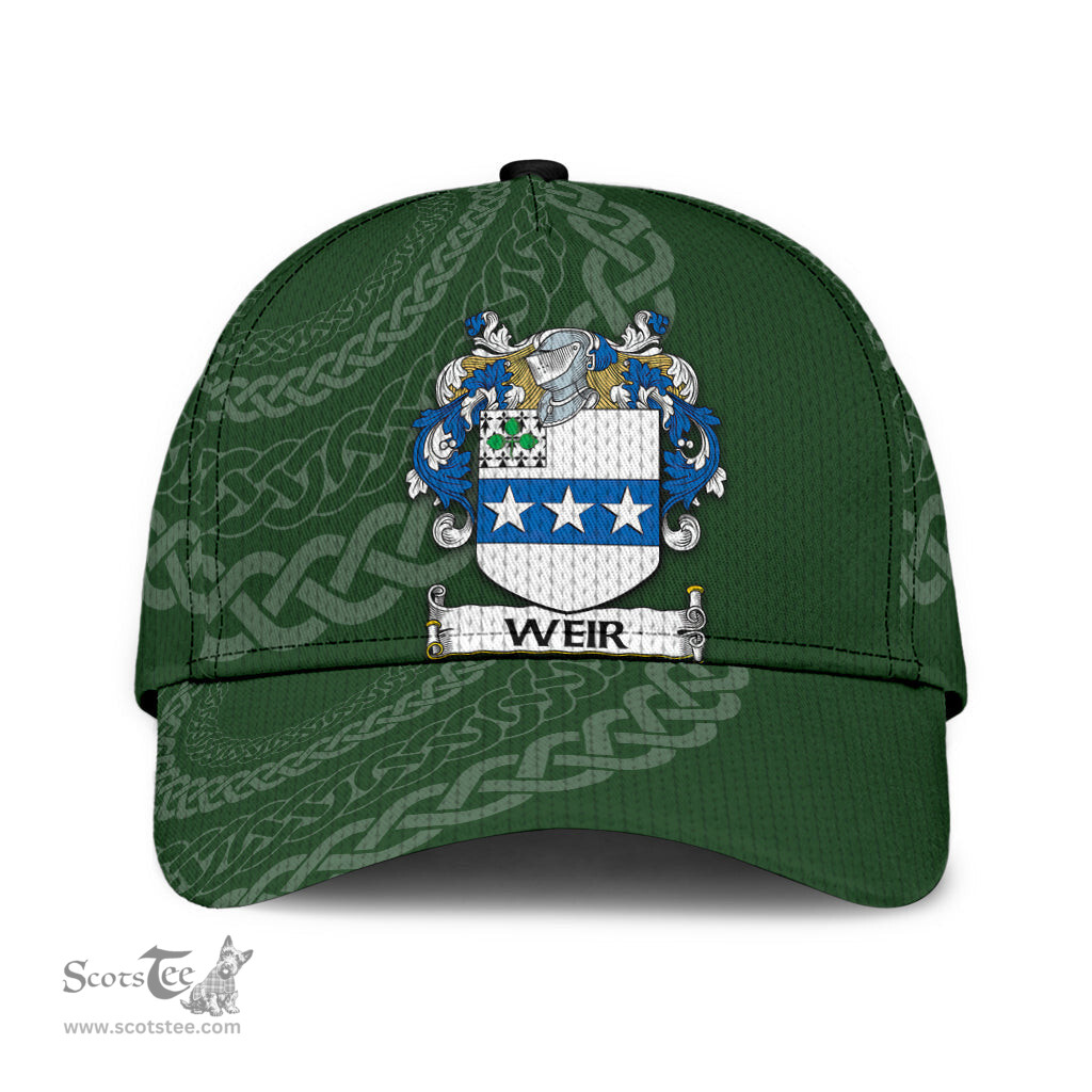 Irish Weir Coat Of Arms - Irish Family Crest St Patrick's Day Irish Cap