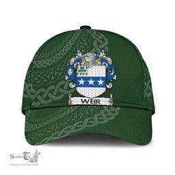 Irish Weir Coat Of Arms - Irish Family Crest St Patrick's Day Irish Cap