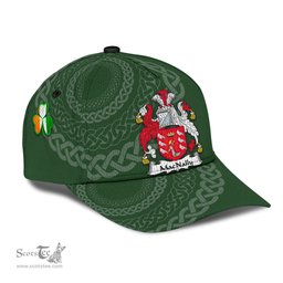Irish Macnally Coat Of Arms - Irish Family Crest St Patrick's Day Irish Cap