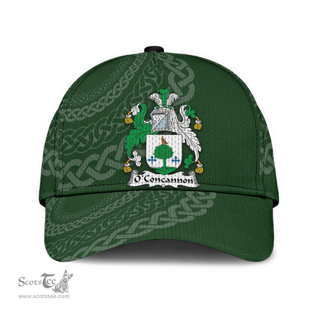 Irish Oconcannon Coat Of Arms - Irish Family Crest St Patrick's Day Irish Cap