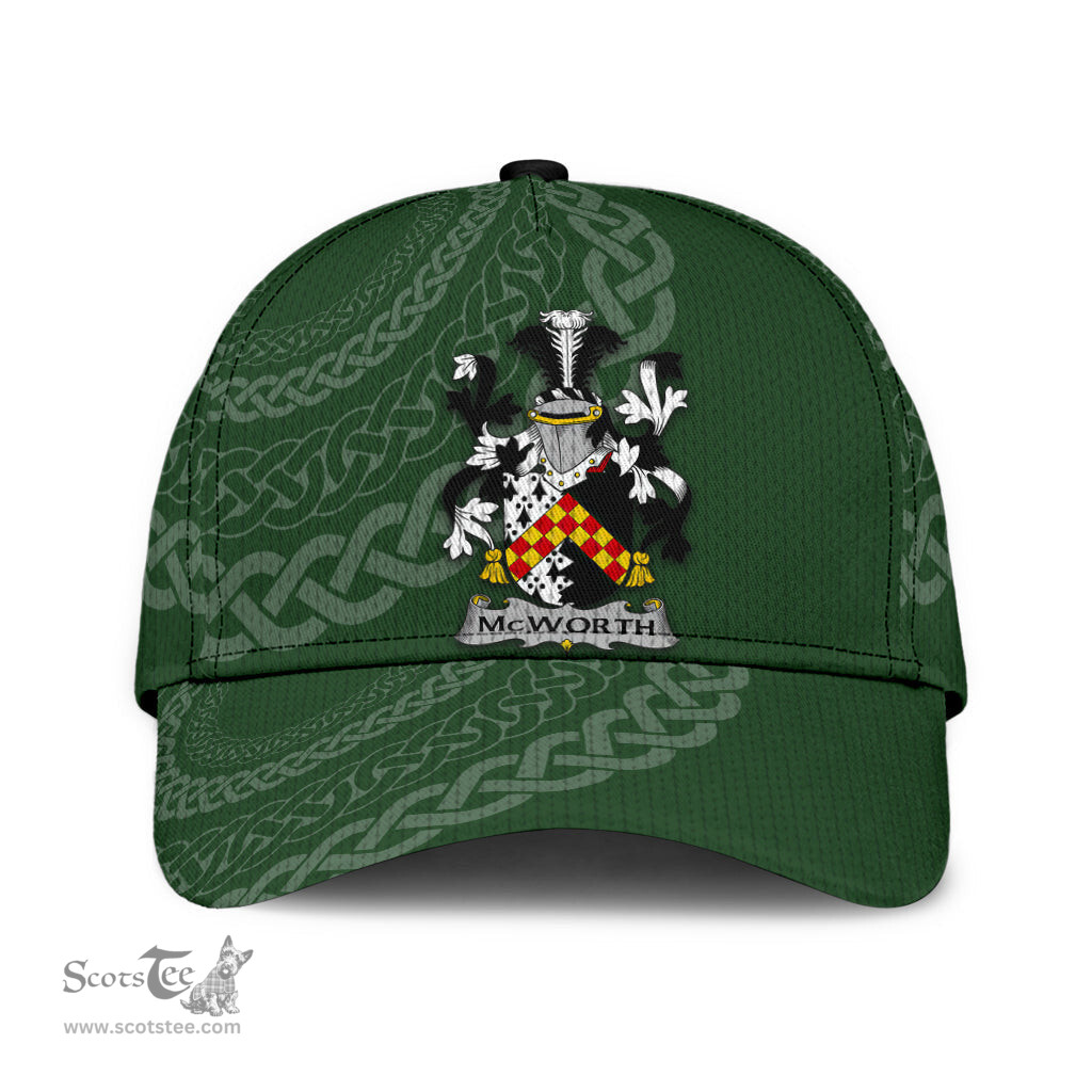 Irish Mcworth Coat Of Arms - Irish Family Crest St Patrick's Day Irish Cap