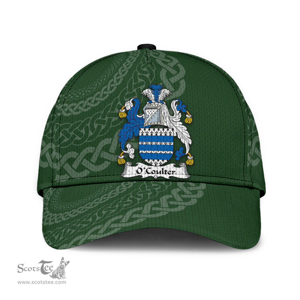 Irish Ocoulter Coat Of Arms - Irish Family Crest St Patrick's Day Irish Cap