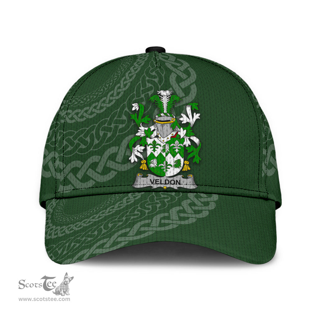 Irish Veldon Coat Of Arms - Irish Family Crest St Patrick's Day Irish Cap