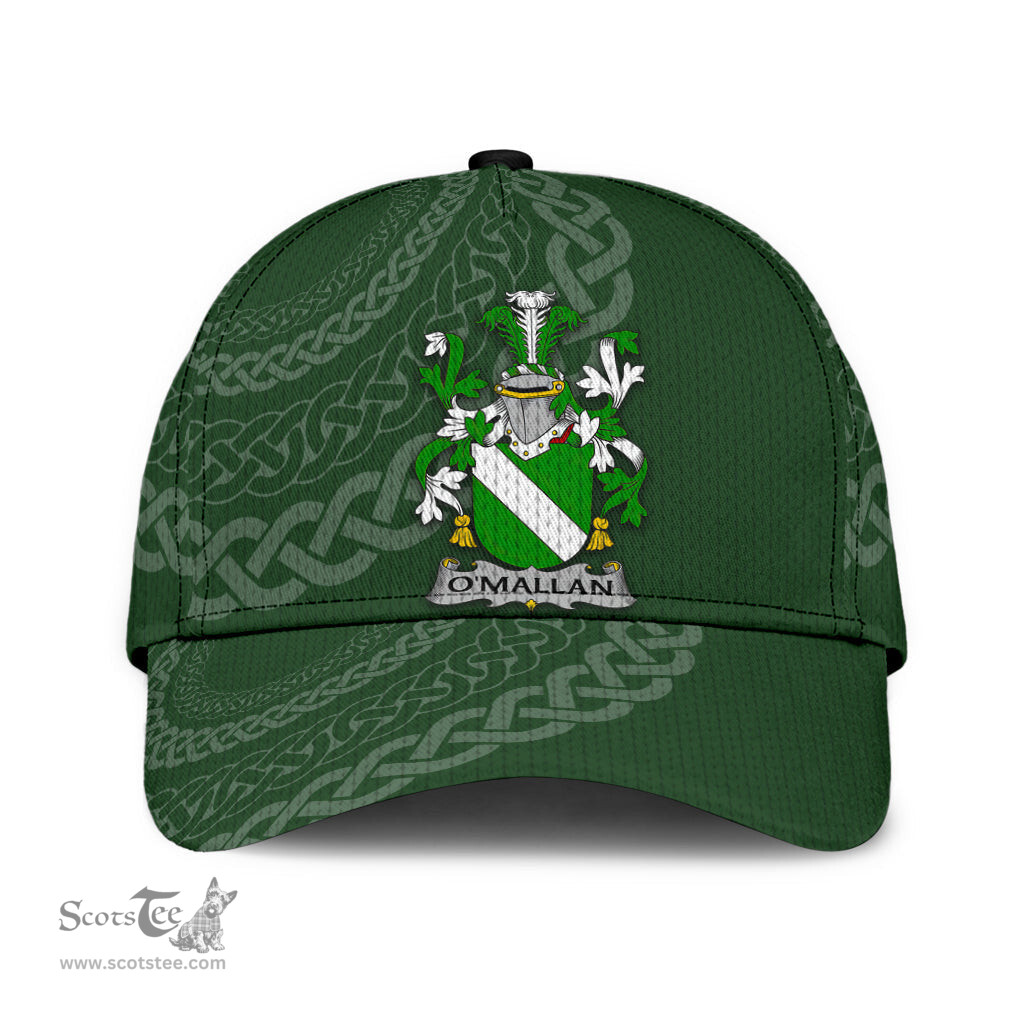 Irish Omallan Coat Of Arms - Irish Family Crest St Patrick's Day Irish Cap