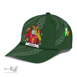 Irish Marsh Coat Of Arms - Irish Family Crest St Patrick's Day Irish Cap
