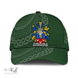 Irish Mcloughlin Coat Of Arms - Irish Family Crest St Patrick's Day Irish Cap