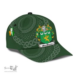 Irish Macmanus Coat Of Arms - Irish Family Crest St Patrick's Day Irish Cap