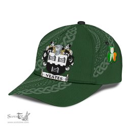 Irish Yeates Coat Of Arms - Irish Family Crest St Patrick's Day Irish Cap