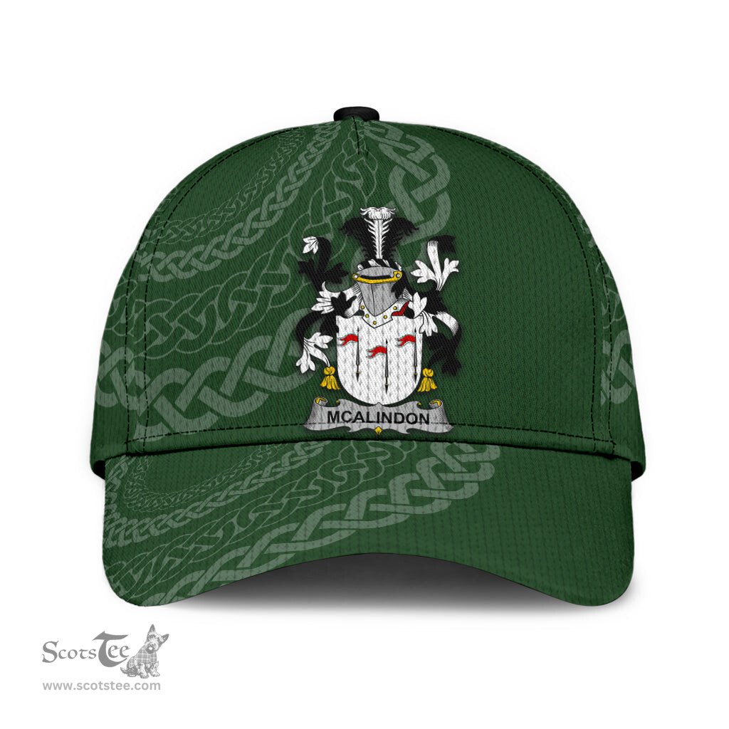 Irish Mcalindon Coat Of Arms - Irish Family Crest St Patrick's Day Irish Cap