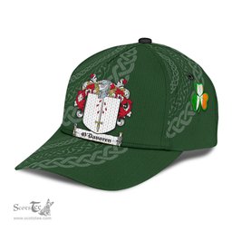 Irish Odavoren Coat Of Arms - Irish Family Crest St Patrick's Day Irish Cap