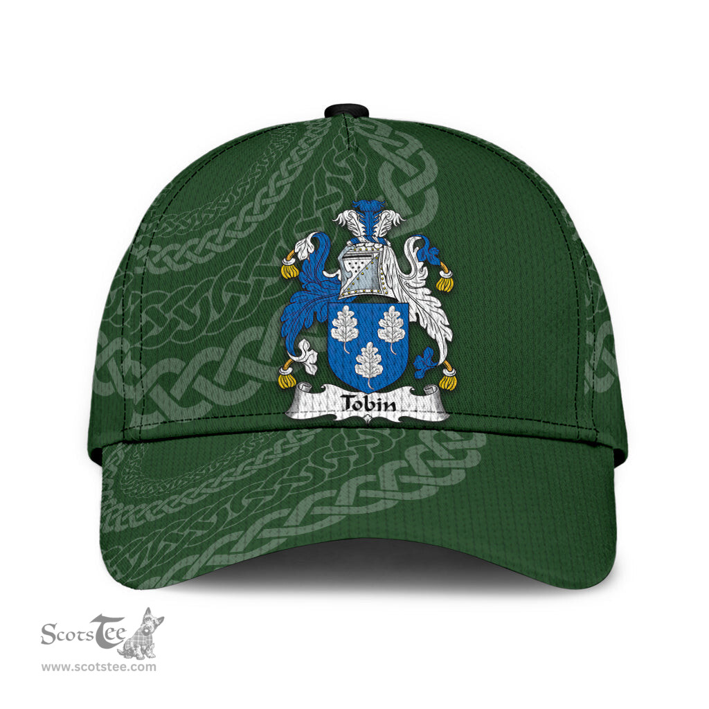 Irish Tobin Coat Of Arms - Irish Family Crest St Patrick's Day Irish Cap
