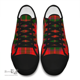 Scottish Crief District Clan Tartan Low Top Shoes - Classic Scottish Plaid Tartan Plaid