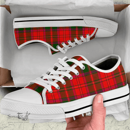 Scottish Crief District Clan Tartan Low Top Shoes - Classic Scottish Plaid Tartan Plaid