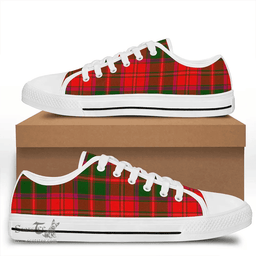 Scottish Crief District Clan Tartan Low Top Shoes - Classic Scottish Plaid Tartan Plaid