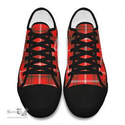 Scottish Duke of Rothesay Modern Clan Tartan Low Top Shoes - Classic Scottish Plaid Tartan Plaid