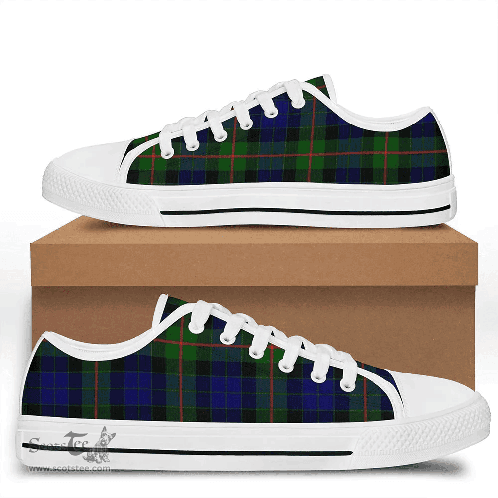 Scottish Gunn Modern Clan Tartan Low Top Shoes - Classic Scottish Plaid Tartan Plaid
