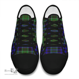 Scottish Newman Clan Tartan Low Top Shoes - Classic Scottish Plaid Tartan Plaid