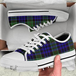 Scottish Newman Clan Tartan Low Top Shoes - Classic Scottish Plaid Tartan Plaid