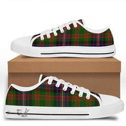 Scottish Cochrane Modern Clan Tartan Low Top Shoes - Crest Classic Scottish Plaid Tartan Plaid