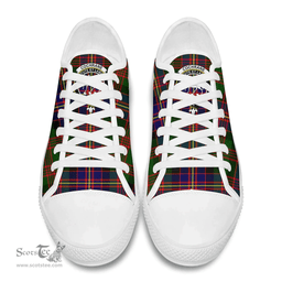 Scottish Cochrane Modern Clan Tartan Low Top Shoes - Crest Classic Scottish Plaid Tartan Plaid