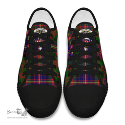 Scottish Cochrane Modern Clan Tartan Low Top Shoes - Crest Classic Scottish Plaid Tartan Plaid