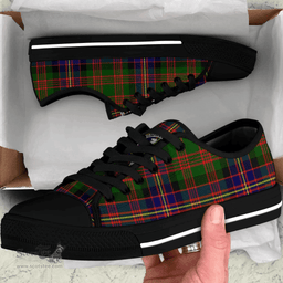 Scottish Cochrane Modern Clan Tartan Low Top Shoes - Crest Classic Scottish Plaid Tartan Plaid
