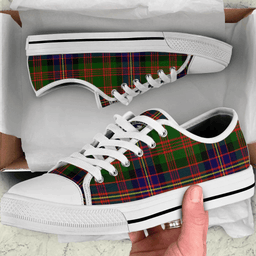 Scottish Cochrane Modern Clan Tartan Low Top Shoes - Crest Classic Scottish Plaid Tartan Plaid