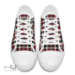 Scottish Borthwick Dress Ancient Clan Tartan Low Top Shoes - Crest Classic Scottish Plaid Tartan Plaid