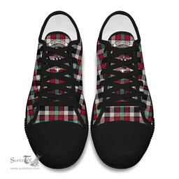 Scottish Borthwick Dress Ancient Clan Tartan Low Top Shoes - Crest Classic Scottish Plaid Tartan Plaid