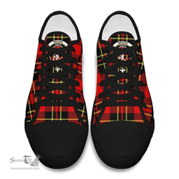 Scottish Brodie Modern Clan Tartan Low Top Shoes - Crest Classic Scottish Plaid Tartan Plaid
