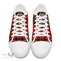 Scottish Brodie Modern Clan Tartan Low Top Shoes - Crest Classic Scottish Plaid Tartan Plaid
