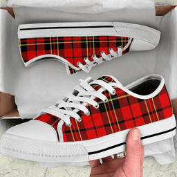 Scottish Brodie Modern Clan Tartan Low Top Shoes - Crest Classic Scottish Plaid Tartan Plaid