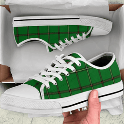 Scottish Don (Tribe-of-Mar) Clan Tartan Low Top Shoes - Crest Classic Scottish Plaid Tartan Plaid