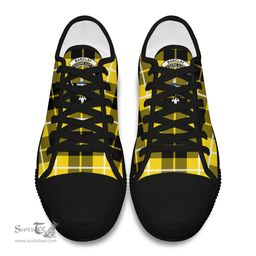 Scottish Barclay Dress Modern Clan Tartan Low Top Shoes - Crest Classic Scottish Plaid Tartan Plaid