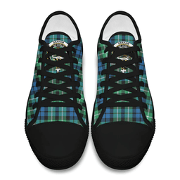 Scottish Graham of Montrose Ancient Clan Tartan Low Top Shoes - Crest Classic Scottish Plaid Tartan Plaid