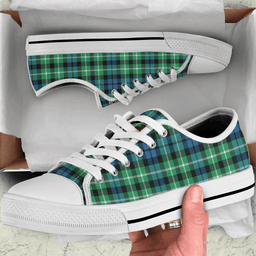 Scottish Graham of Montrose Ancient Clan Tartan Low Top Shoes - Crest Classic Scottish Plaid Tartan Plaid