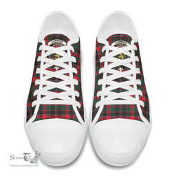 Scottish Cumming Hunting Modern Clan Tartan Low Top Shoes - Crest Classic Scottish Plaid Tartan Plaid