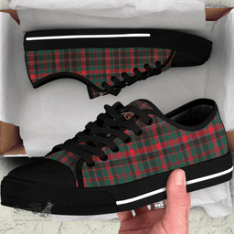 Scottish Cumming Hunting Modern Clan Tartan Low Top Shoes - Crest Classic Scottish Plaid Tartan Plaid