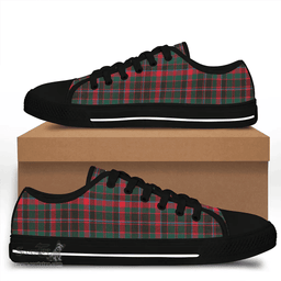 Scottish Cumming Hunting Modern Clan Tartan Low Top Shoes - Crest Classic Scottish Plaid Tartan Plaid