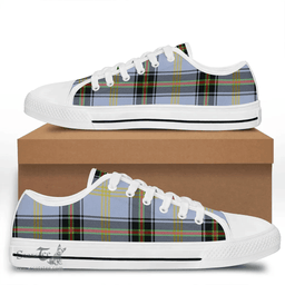 Scottish Bell of the Borders Clan Tartan Low Top Shoes - Crest Classic Scottish Plaid Tartan Plaid