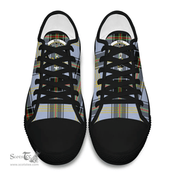 Scottish Bell of the Borders Clan Tartan Low Top Shoes - Crest Classic Scottish Plaid Tartan Plaid