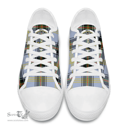 Scottish Bell of the Borders Clan Tartan Low Top Shoes - Crest Classic Scottish Plaid Tartan Plaid