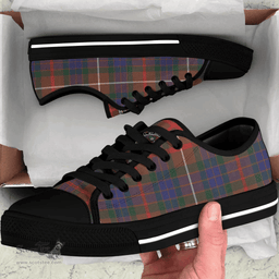 Scottish Fraser Hunting Modern Clan Tartan Low Top Shoes - Crest Classic Scottish Plaid Tartan Plaid