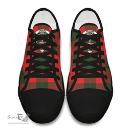 Scottish Erskine Modern Clan Tartan Low Top Shoes - Crest Classic Scottish Plaid Tartan Plaid