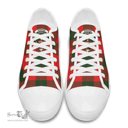 Scottish Erskine Modern Clan Tartan Low Top Shoes - Crest Classic Scottish Plaid Tartan Plaid