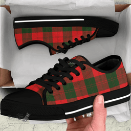 Scottish Erskine Modern Clan Tartan Low Top Shoes - Crest Classic Scottish Plaid Tartan Plaid