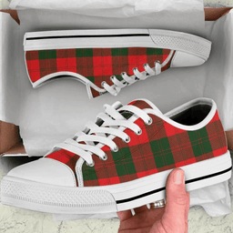 Scottish Erskine Modern Clan Tartan Low Top Shoes - Crest Classic Scottish Plaid Tartan Plaid