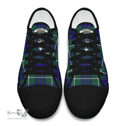 Scottish Hamilton Hunting Modern Clan Tartan Low Top Shoes - Crest Classic Scottish Plaid Tartan Plaid